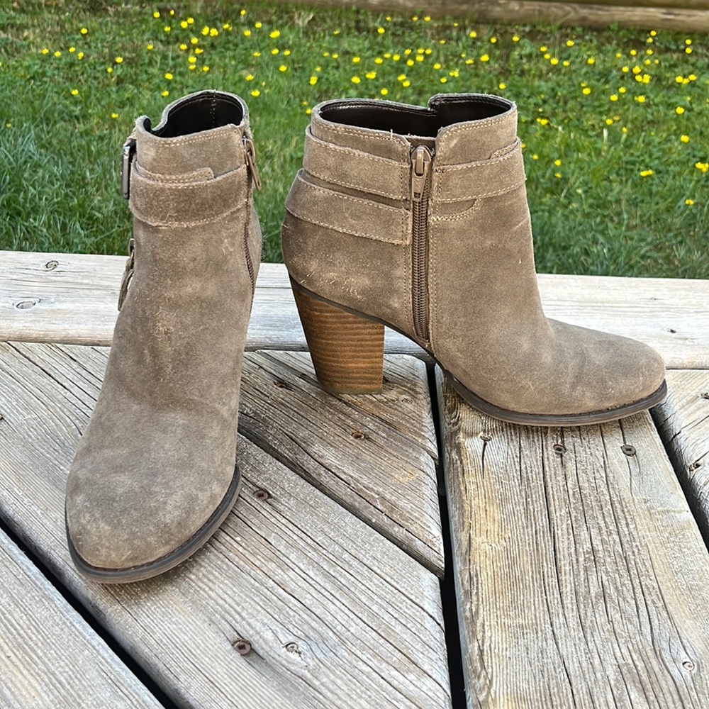 Guess High Heel Ankle Boot - Taupe/Grey, Women’s Size US 7
